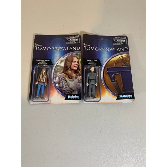Disney Tomorrowland Casey Newton  & Dave Clark Funko Reaction Action Figure - Picture 1 of 3